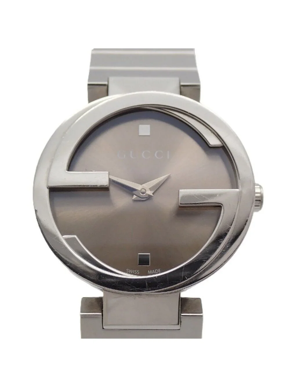 Gucci 133.5 Interlocking Quartz Watch Brown Dial SS Quality
